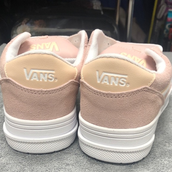 Vans Hylane Sepia Rose and White Suede Sneakers - Picture 6 of 6